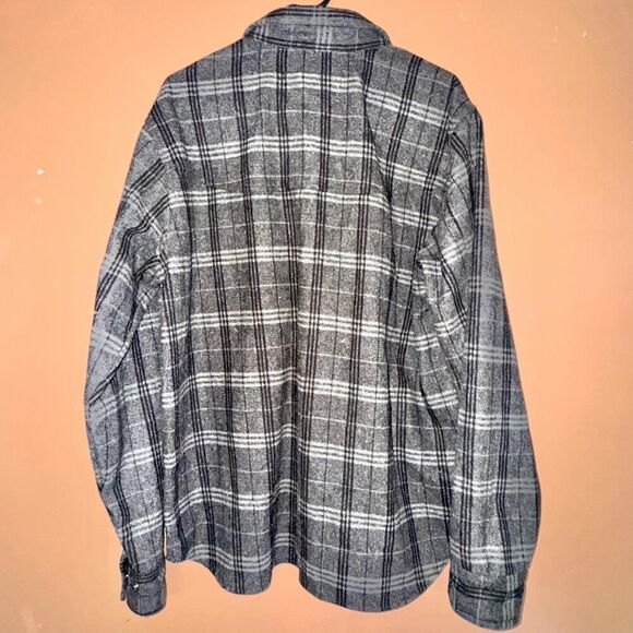 Outback Trading Company Fleece Flannel - Black Gray - Large - Picture 9 of 9